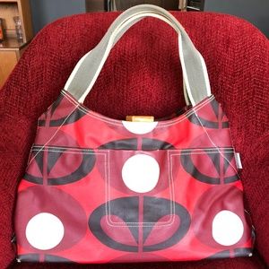 Orla Kiely Red Flower Stem Purse